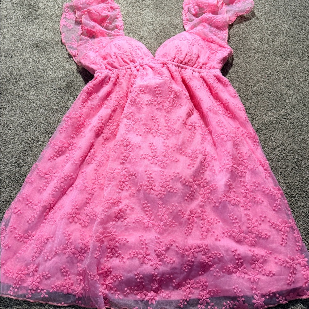 Adorable Pink Lace dress